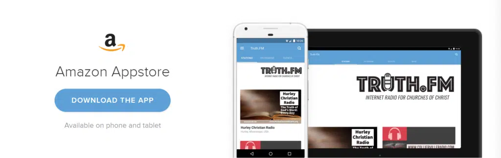 TruthFM - AMAZON KINDLE FIRE APP - Internet Radio for the churches of Christ