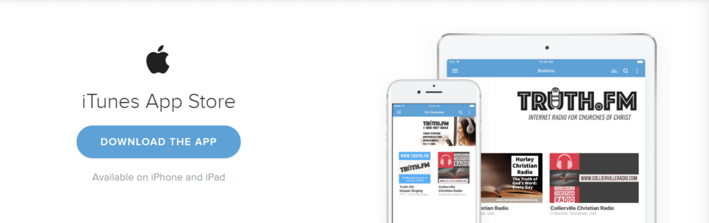 TruthFM - APPLE APP - Internet Radio for the churches of Christ
